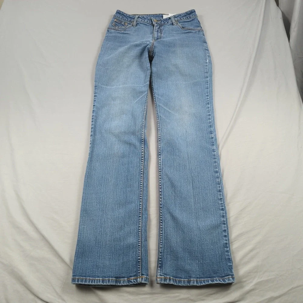 Vintage Lawman Jeans Womens 5 6 Blue Boot Cut Embelished Pockets Western Rodeo‎